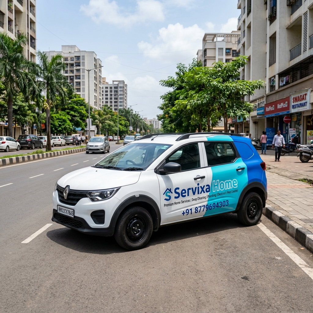 Servixa Home dispatch van servicing Rabale Node